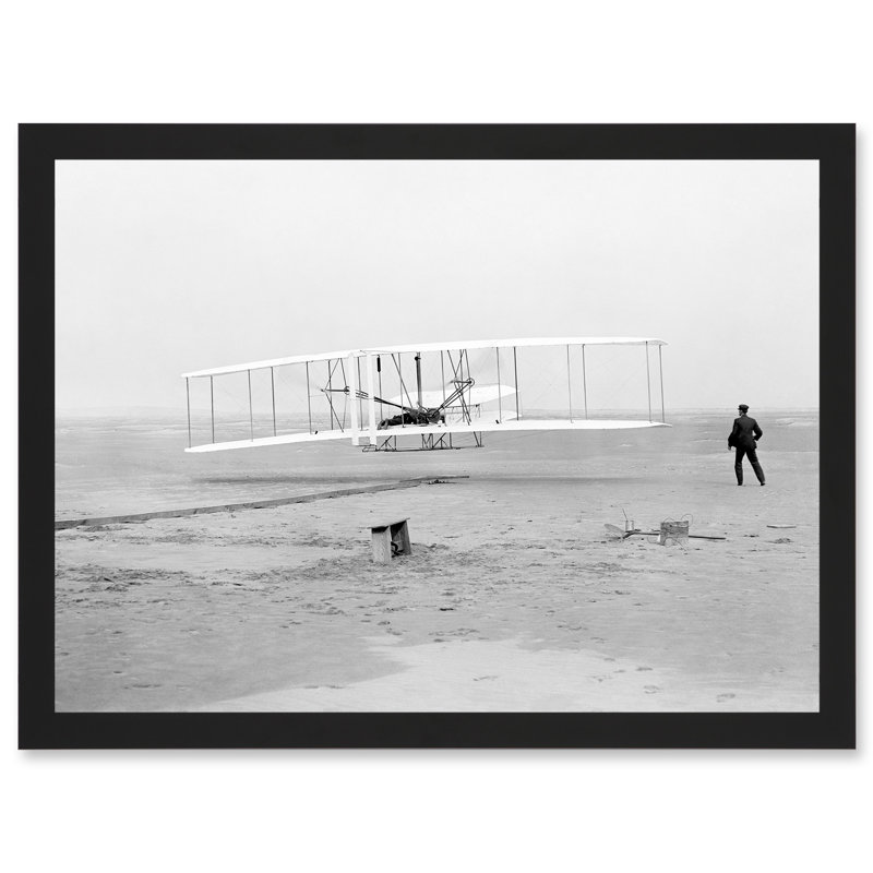 Daniels First Flight Wright Brothers 1903 - Single Picture Frame Print