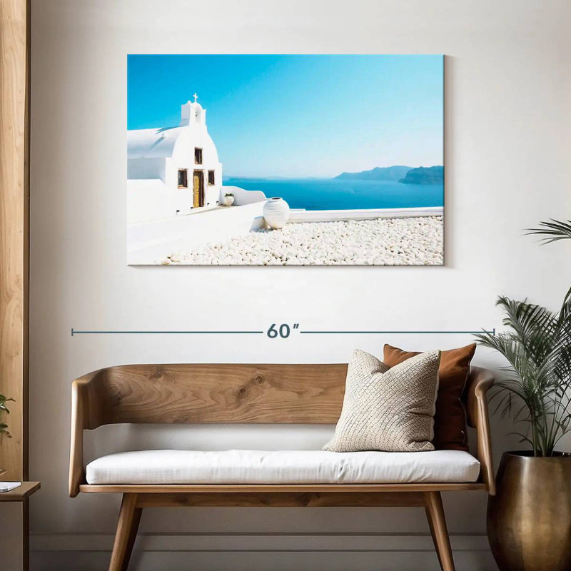 Nicci Seaside Santorini Church, H 30 po x l 45 po