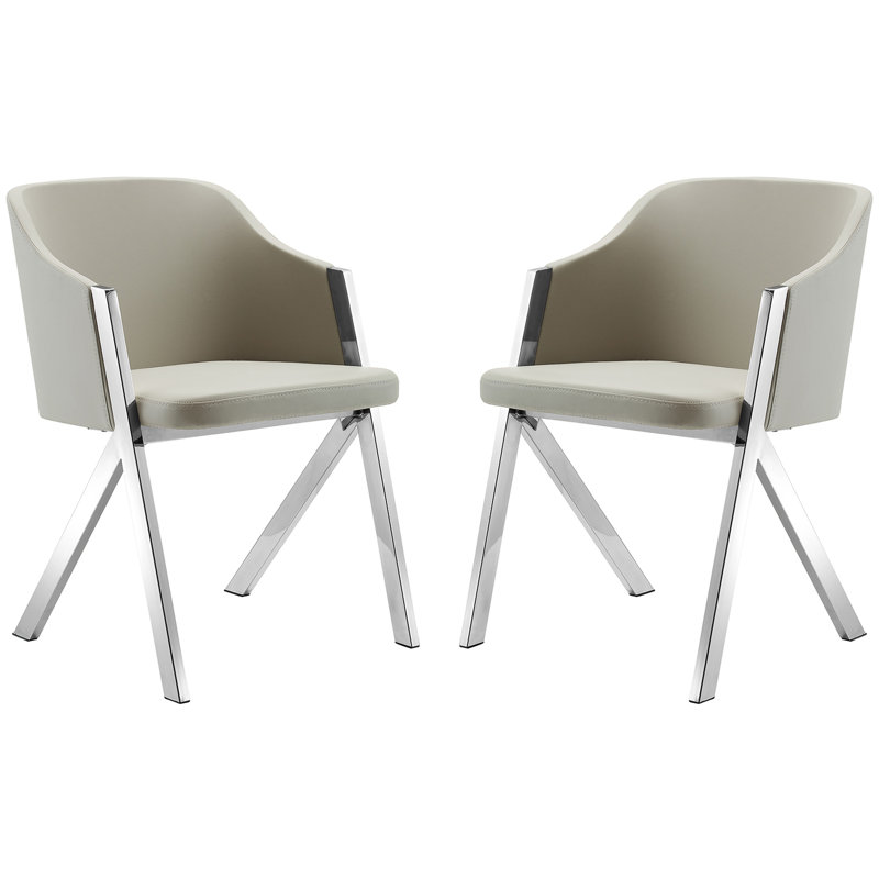 Elikapeka 18.5'' H Faux Leather Upholstered Armchair