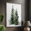 Simple Evergreen I, reproduction encadrée - bois massif-622171247