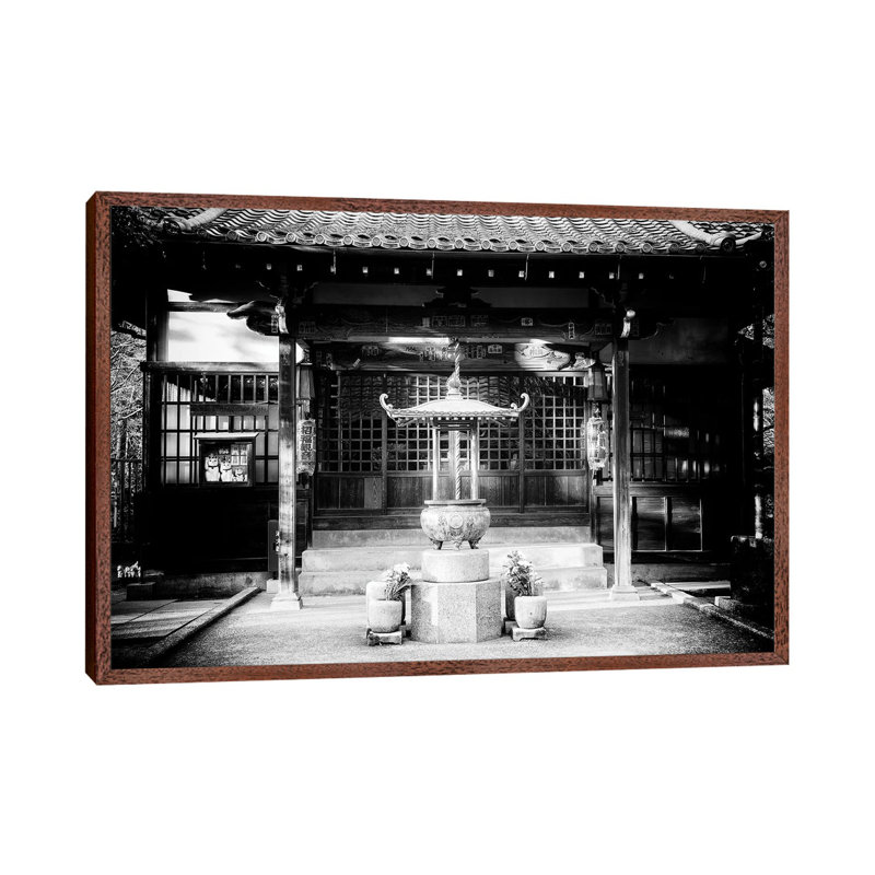 Gotokuji Temple by Philippe Hugonnard - Floater Frame Print on Canvas, Classic Wood Framed