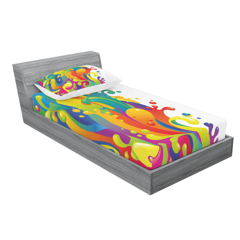 Microfiber Sheet Set, Twin Sheet Set with Fitted Sheet