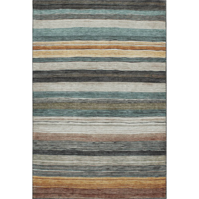 Premium Machine Washable Hedden AMF1703 Stripes Rug