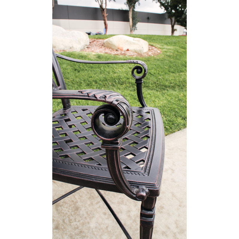 Terrace Café Chair With Arms Frame - Knock Down (KD), Vintage