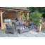 PARIS 4 Seater 4pc Lounging Coffee Set 2 Seater sofa, 2 armchairs with Coffee Table including Cushions-22842783