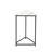 Metal Nesting End Table For Living Room Furniture, Marble Top Nest Of 2 Side Tables, Accent Tables