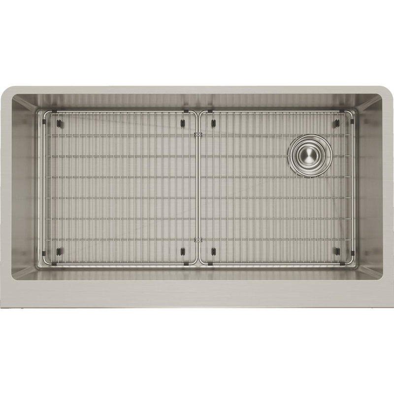 Crosstown 36" L x 20" W Farmhouse Kitchen Sink with Basket strainer