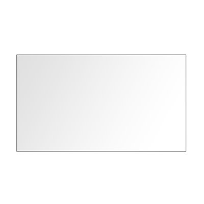 84 po Miroir de salle de bain X 48 avec cadre en aluminium rouille - teinte dorée brossée pour salle de bain
