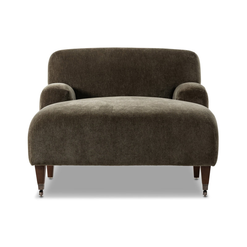 Kent Chaise Lounge, Malmo Olive Polyester Blend