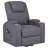 Grey Upholstered Power Lift Massage Chair
