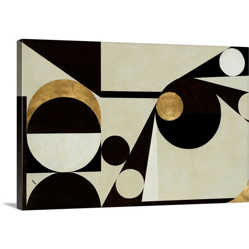 «Dated Clockwork» par Kari Taylor, reproduction d'art graphique sur toile, H 12 po x l 18 po x P 1,25 po, Toile tendue