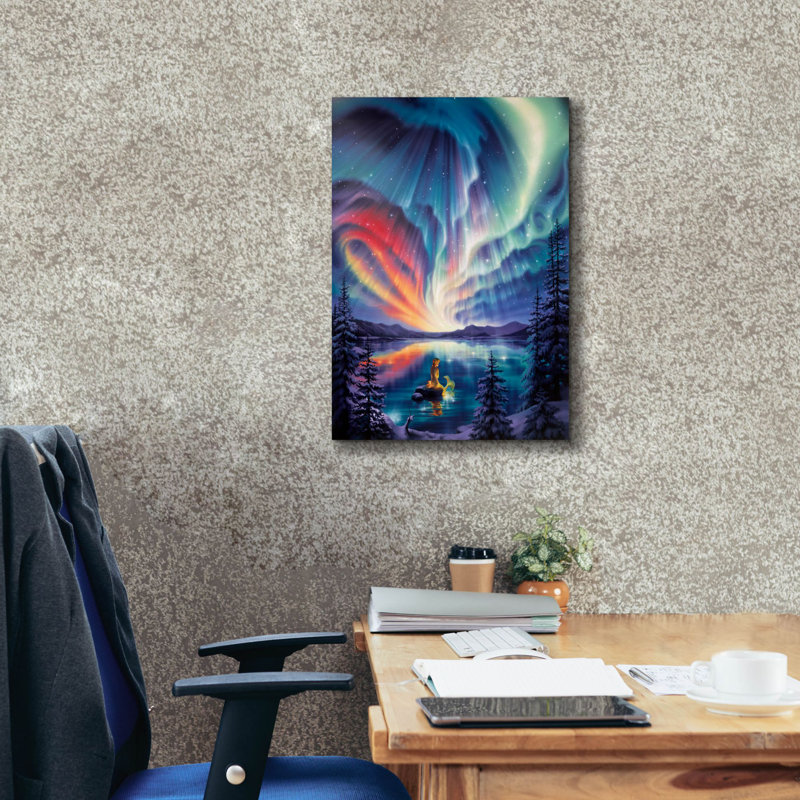«Enchanted Lake on Canvas» par Kirk Reinert, H 26 po x l 18 po x P 0,75 po