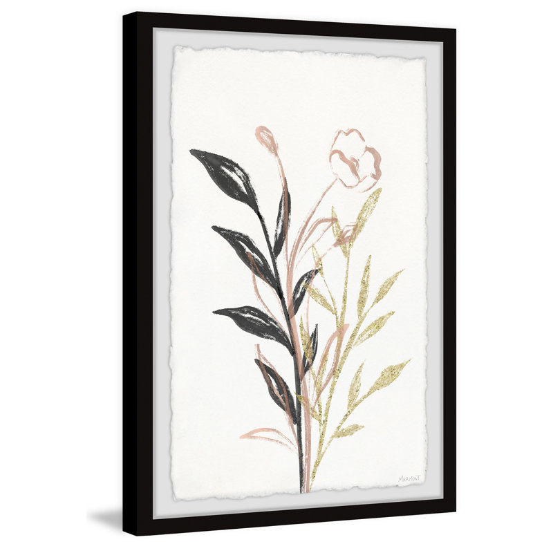 «Friends Are Flowers» - peinture encadrée, H 24 po x l 16 po x P 1,5 po