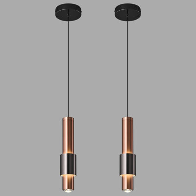 Mini  Pendant Light Dimmable LED  Pendant Light  Adjustable Height Pendant Lighting for Kitchen Island  Dining Living Room (1 Pack)