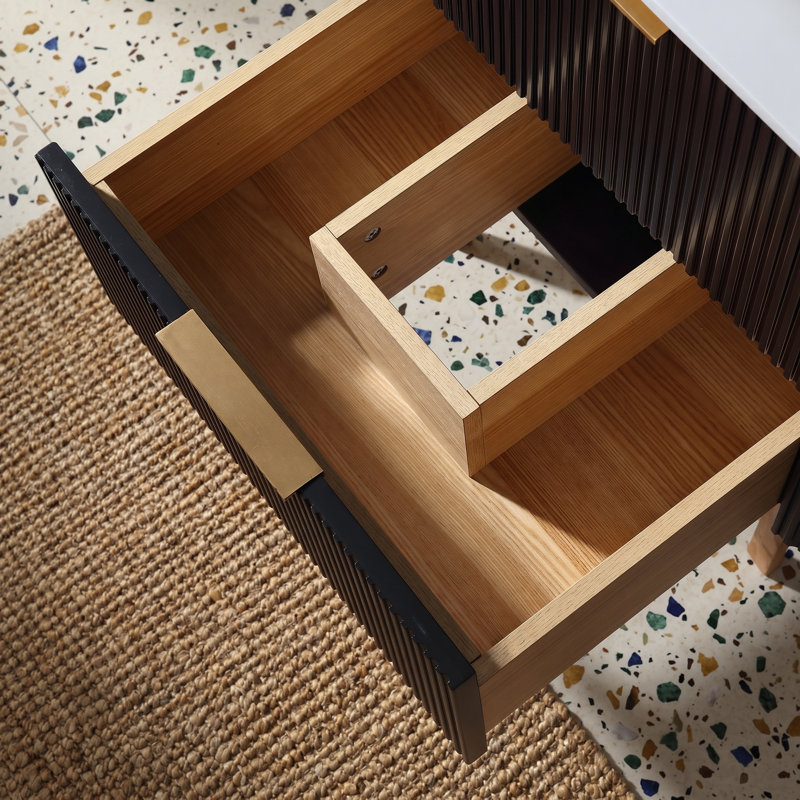 Meuble-lavabo flottant une pièce de comptoir 36 pouces avec lavabo