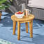 Table d'appoint en bois de 40 cm (16 po), style rustique, finition et construction Element.