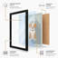 Dog with Label Minimalist - Framed Print-1823739183-1823739178