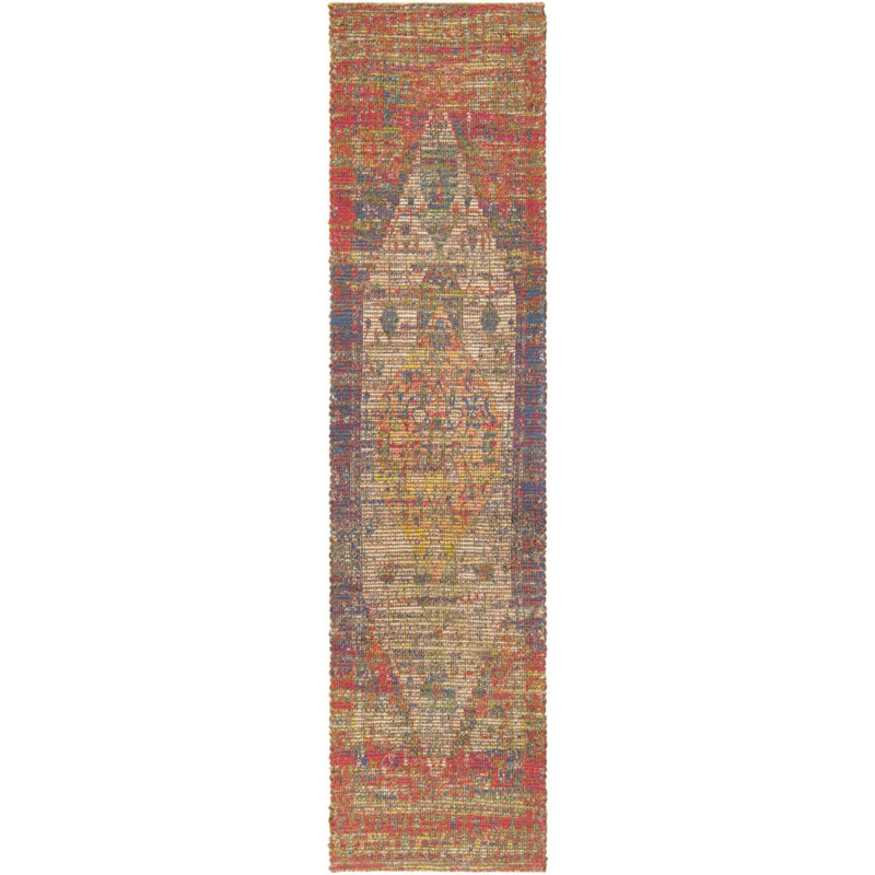 Micharl Cotton Ikat Indoor Rug, Runner 2'2" x 8'