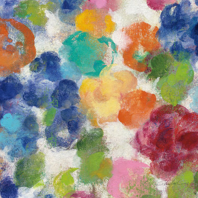 Hydrangea Bouquet I Square II by Silvia Vassileva - Wrapped Canvas Painting