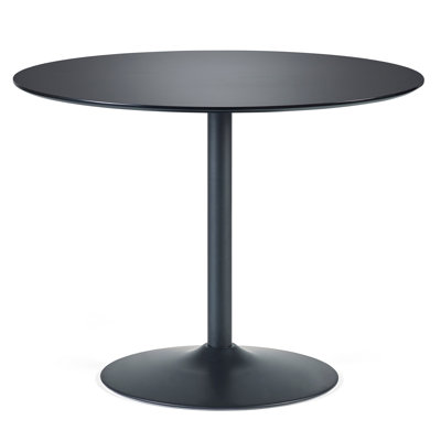Hillegier Round Dining Table with Steel Base