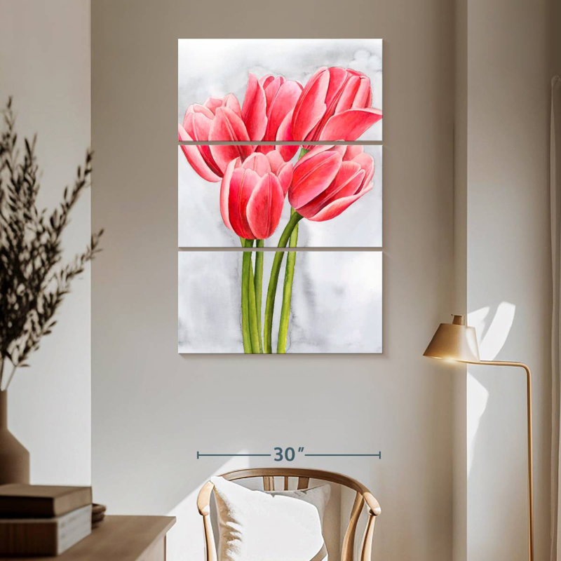 Tulipe enchevêtrement II, H 65 po x l 42 po