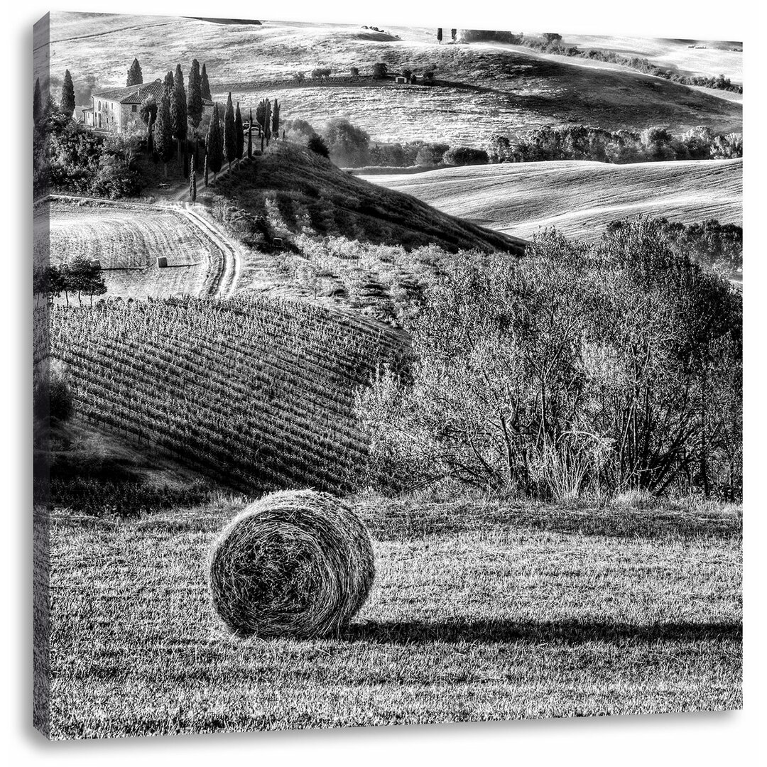 Leinwandbild Italienische Toskana Landschaft