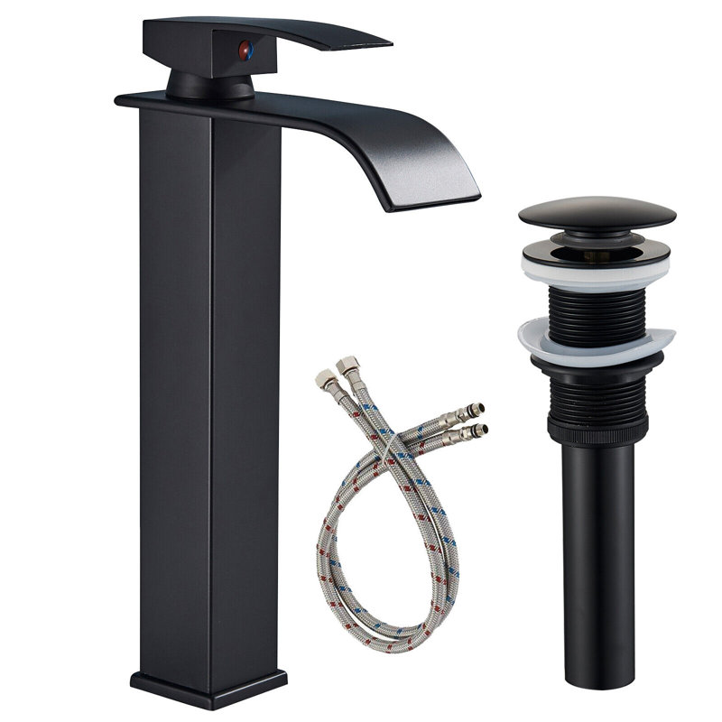 Single-handle Bathroom Faucet with Drain Assembly