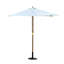 Kinser 2.5m Wood Garden Parasol Sun Shade with Vent 38mm Pole-15973121