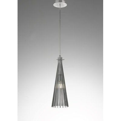 Costa 1 - Light Nickel Cone Pendant