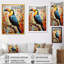 Jaune et bleu, jungle tropicale toucan, art animalier toucan-100407403-100407404