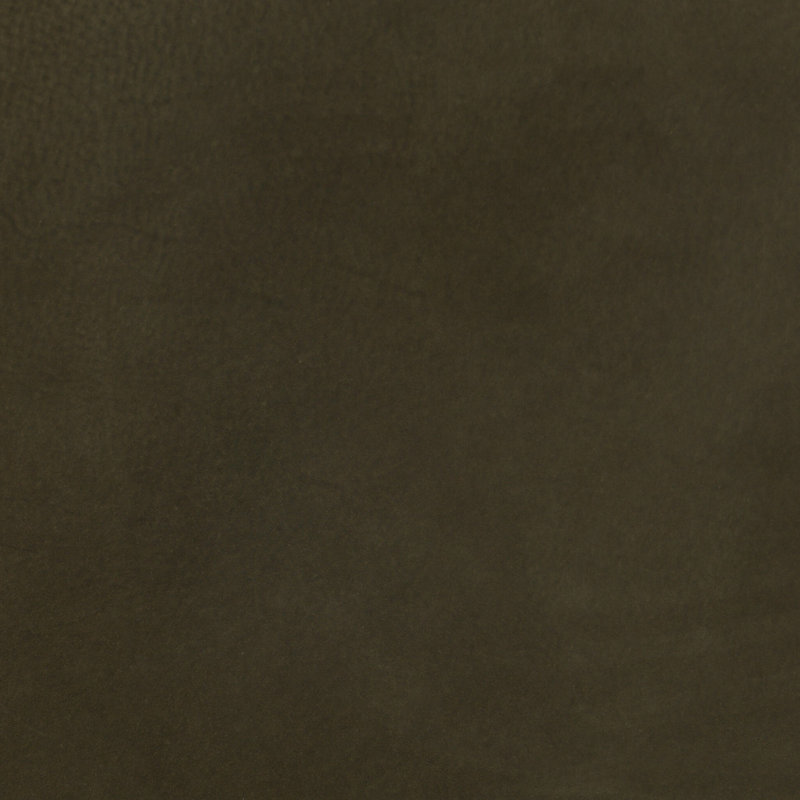 Rooney Round Ottoman, Nubuck Olive