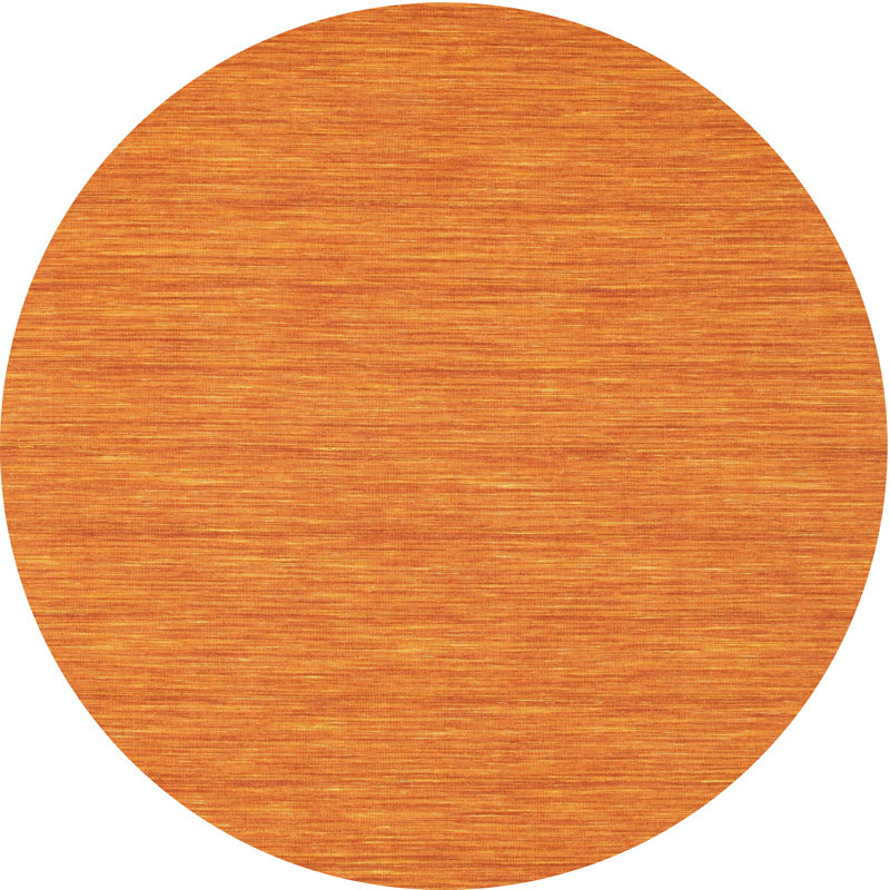 Tapis orange, Rond 7 pi