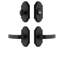 Ageless Iron Vault Short Plate Entry Set with Crescent Lever-639545682-639545680
