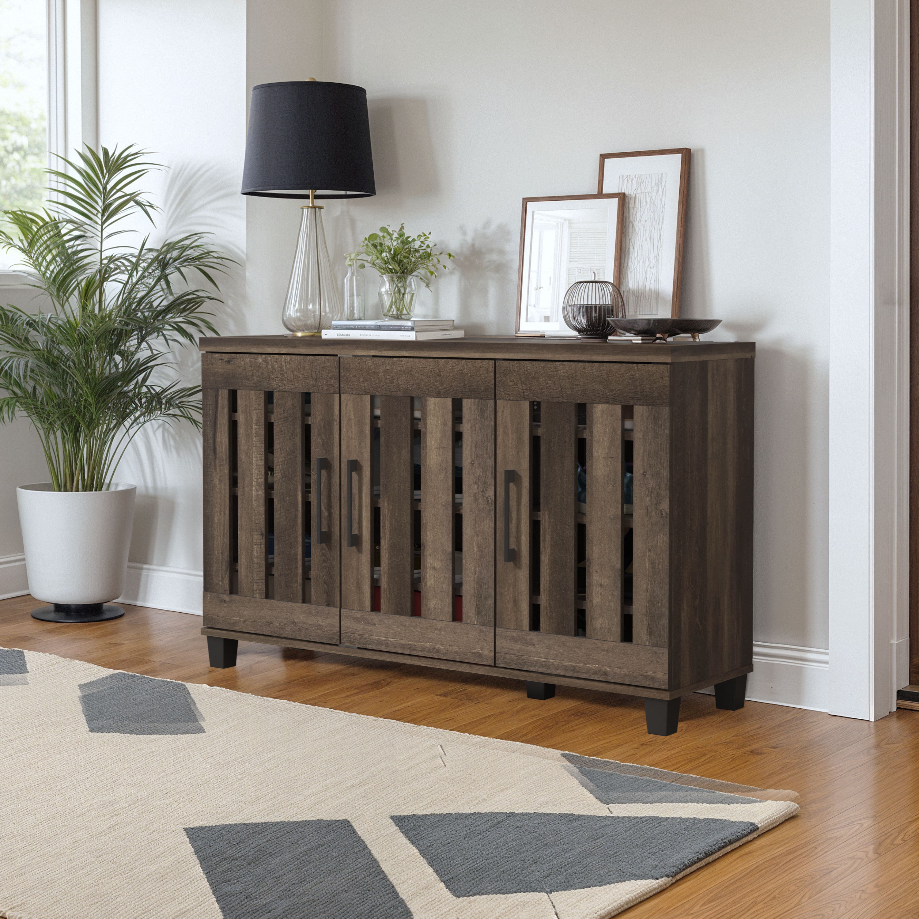 Banos 16 Pair Shoe Storage Cabinet - Organize Now!