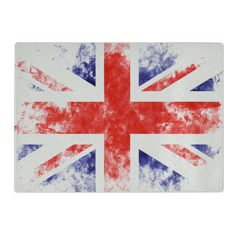 Union Jack British Flag Vol.1 Chopping Board, 28.5cm W x 39cm L