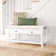 Banc de rangement en bois Alexandria, range-chaussures avec siège rembourré et tiroirs, banc de rangement polyvalent 