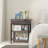 Solid Wood Top End Table and Built-In Outlets-510244204