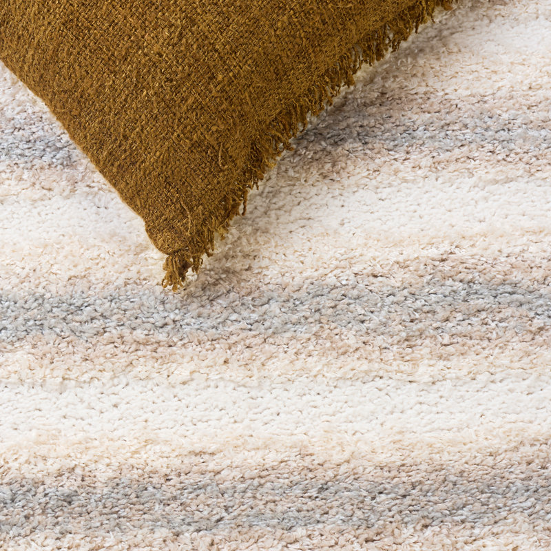 Gemma Shag 602 Performance Striped Rug, Rectangle 8' x 10'