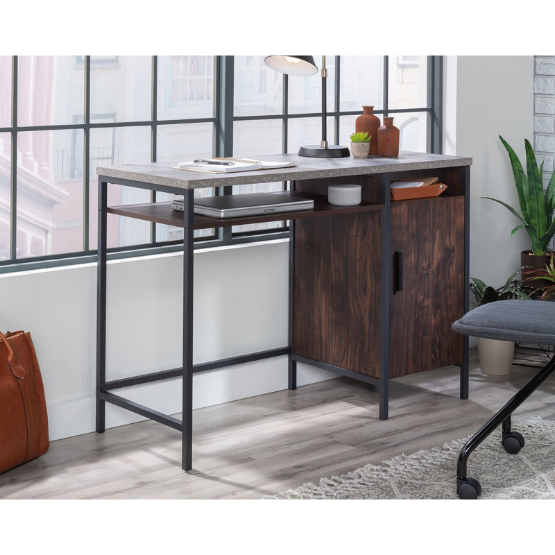 Steel Computer Desk, Brown
