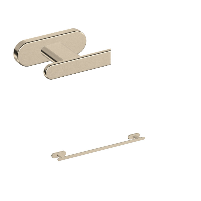 Miscelo™ 24" Towel Bar, 1" H x 26.56" W x 2.25" D, Satin Nickel