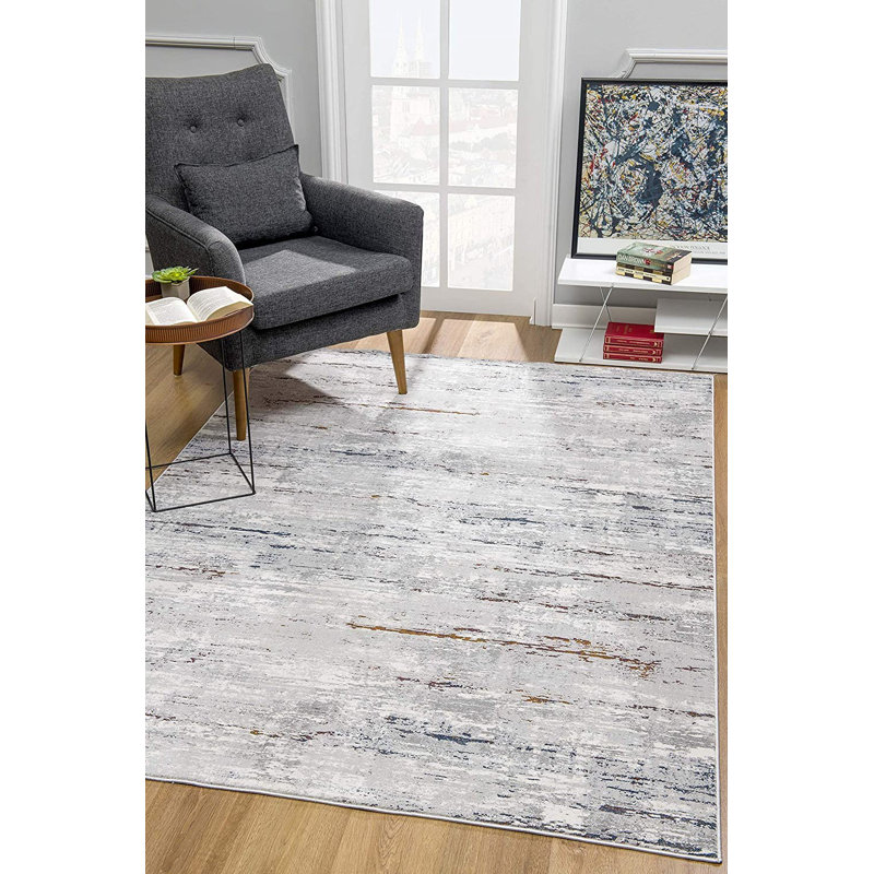 Tapis abstrait gris, Rectangle 8 pi x 11 pi