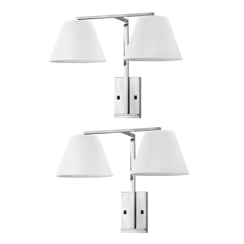 Confident Collection Plug-in Armed Sconce