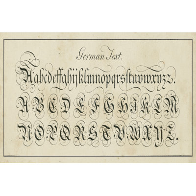 Manuscript Sampler I - Wrapped Canvas Print