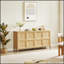 Armoire de rangement moderne de 67 po avec ouverture basculante, charnières à fermeture douce et support mural inclinable pour la chambre à coucher-877678729