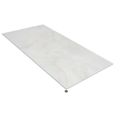 Carreau de sol et de mur en porcelaine blanc perlé ivoire 24 po x 48 po Splendor Splendor (15,5 pieds carrés / caisse, paquet de 2)