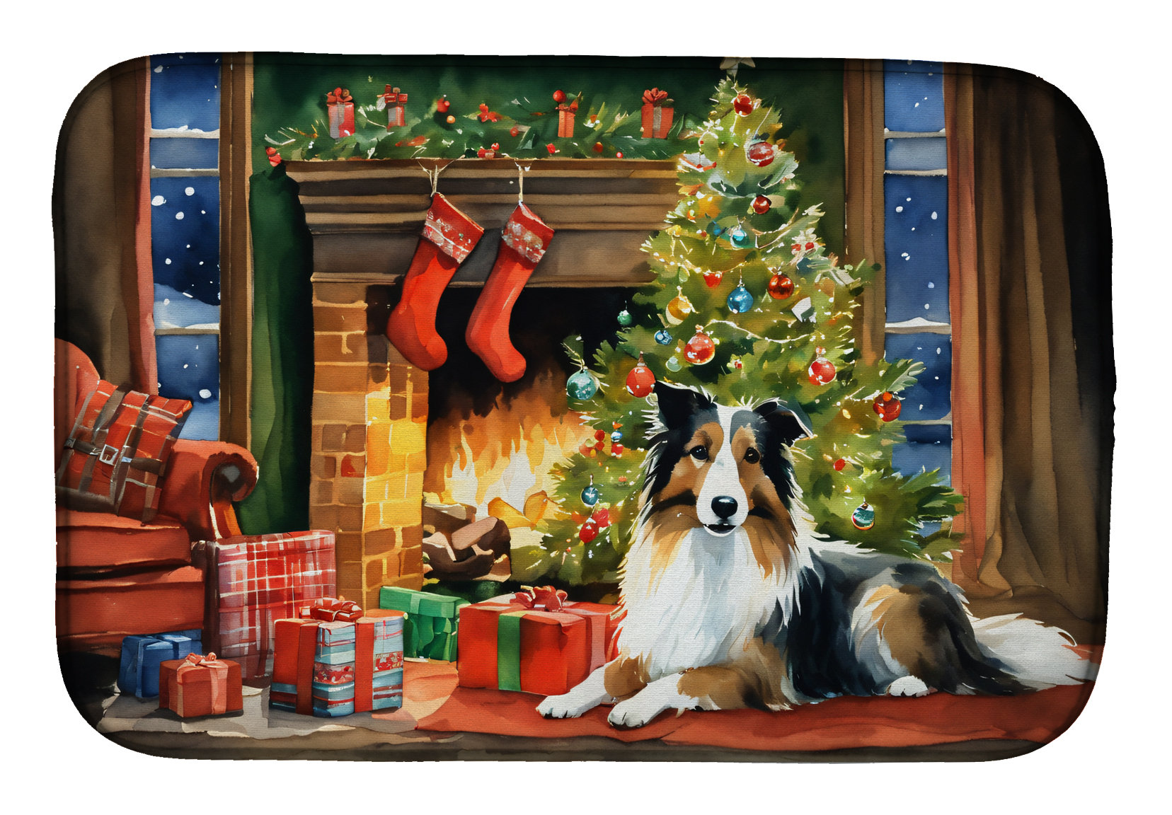 Caroline Treasures Bandiera Casa Sheltie San Patrizio - 100% Poliestere - Multicolore