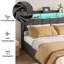 Carlyann Modern Fabric Bed Frame With LED Headboard Storage, USB & Type-C Ports, And Under-Bed Drawers-1629624113-1629624114