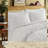 Premium Ivory Cotton Bedding Set, Tufted Design, Oversized Comforter For Home