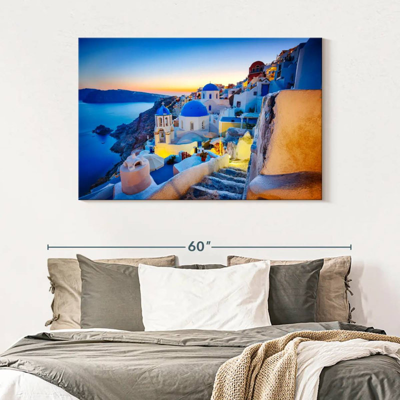 Ravi Dusky Oia, 32" H x 48" W