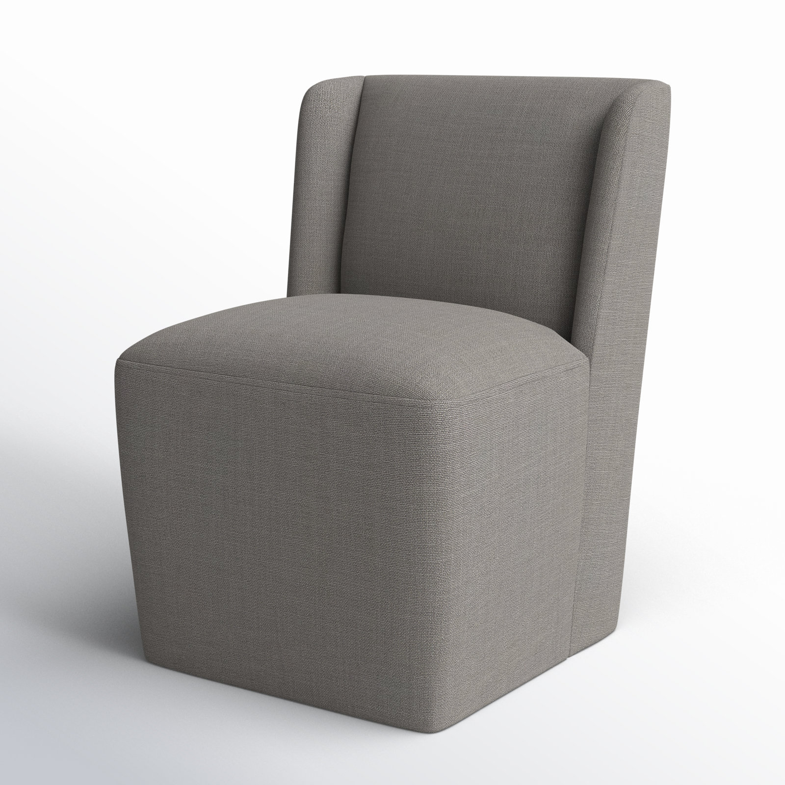 Ardeth Upholstered Side Chair, Effie Flint Performance Linen, 33" H x 23.23" W x 26" D